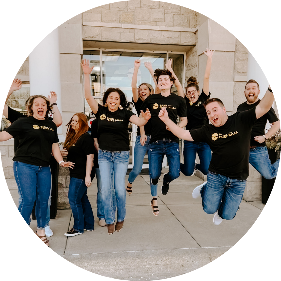 BFH Team Jumping in the air