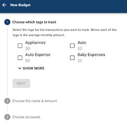 new budget screenshot